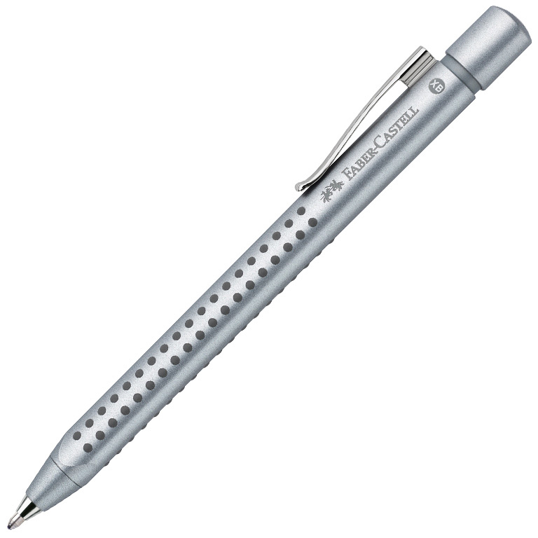 BOLÍGRAFO FABER-CASTELL GRIP 2011 PLATA METÁLICO