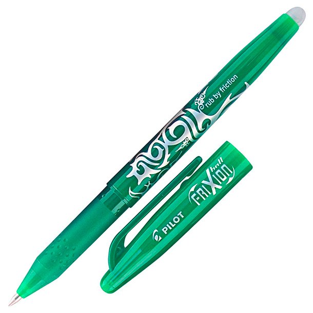 BOLÍGRAFO CAPUCHON BORRABLE PILOT FRIXION BALL COLOR VERDE
