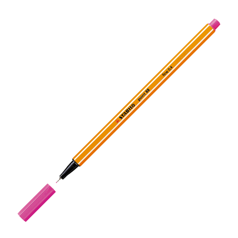 ROTULADOR STABILO POINT 88 PUNTA DE FIBRA COLOR ROSA 0,4 MM