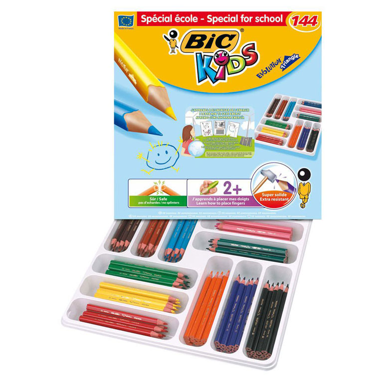 LAPIZ COLOR BIC 144UD EVOL TRI