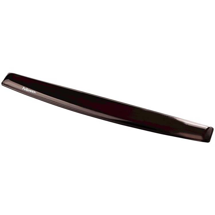 REPOSAMUÑECAS TECLADO FELLOWES DE GEL CRYSTAL NEGRO
