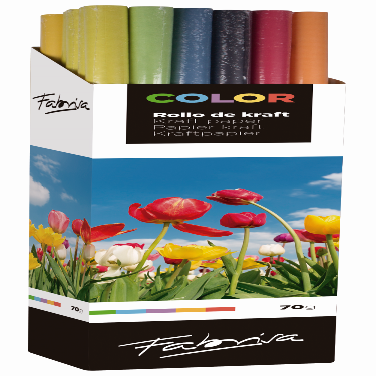 PAPEL DE EMBALAJE 1X3M KRAFT CAJA EXPOSITORA COLOR E30