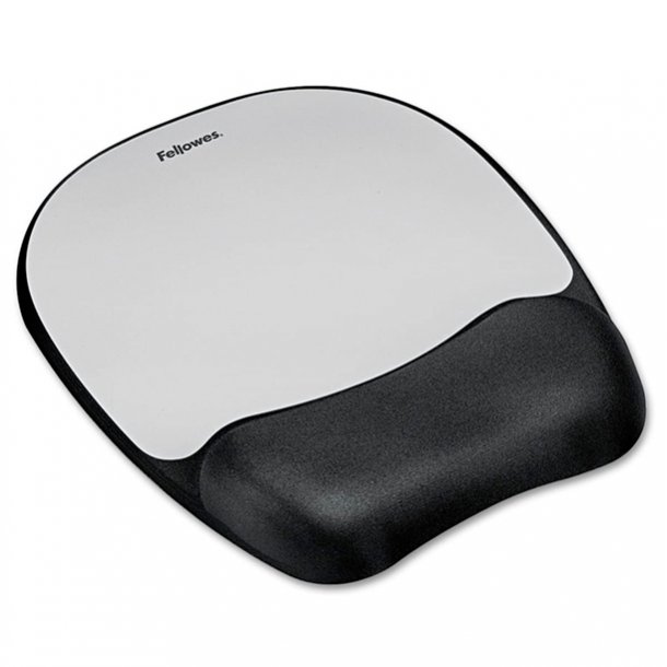 ALFOMBRILLA RATÓN FELLOWES ERGONOMICA MEMORY FOAM GEL PLATA
