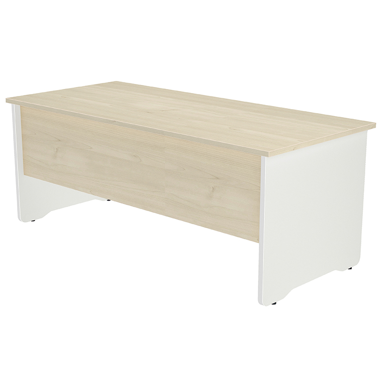 MESA ROCADA LÍNEA WORK 160X80CM COLOR BLANCO HAYA
