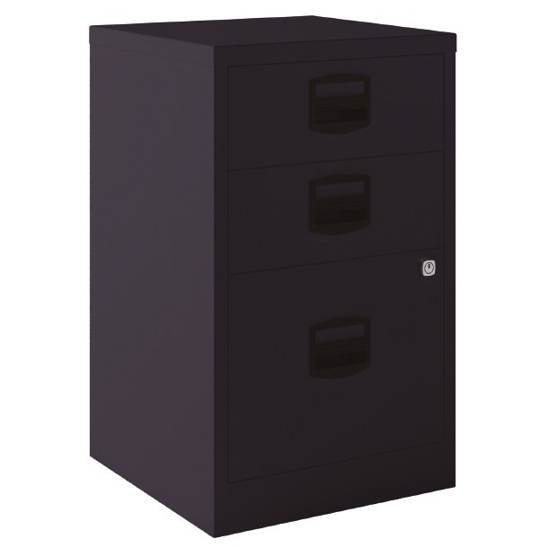 CAJONERA LW 41X40X67 3 CAJONERAS COLOR NEGRO