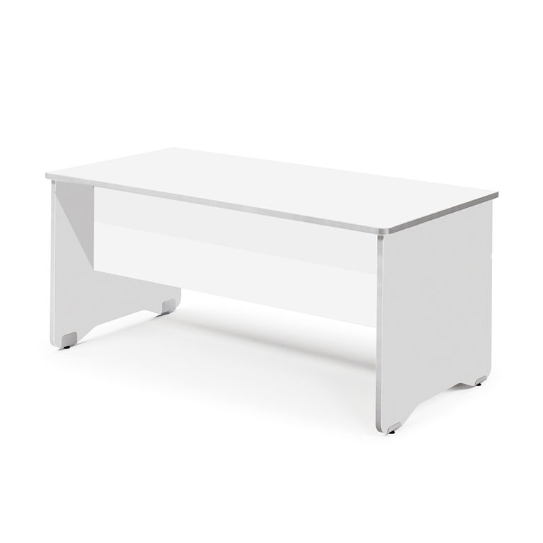 MESA ROCADA LÍNEA WORK 160X80CM BLANCO COLOR BLANCO