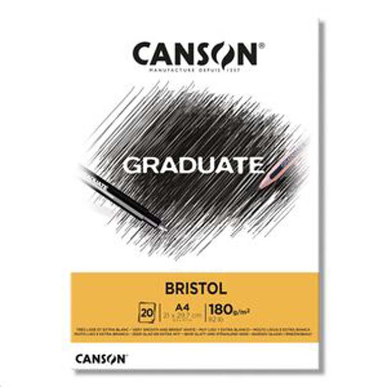 BLOC CANGRAD BRISTOL 20H A4 180G.