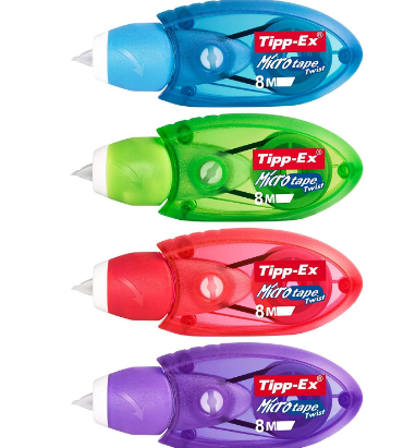 CORRECTOR CINTA TIPPEX MICRO TAPE TWIST 5X8MM CORRECTOR CINTA TIPPEX MICRO TAPE TWIST 5X8MM 1UD COLORES SURTIDOS