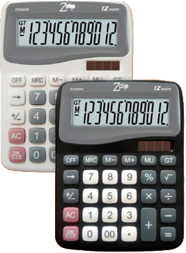 CALCULADORA ELECTRONICA 12 DIGITOS ZCLIP BLANCA