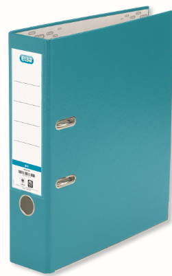 ARCHIVADOR PALANCA ELBA RADO TOP A4 ANCHO TURQUESA 80MM