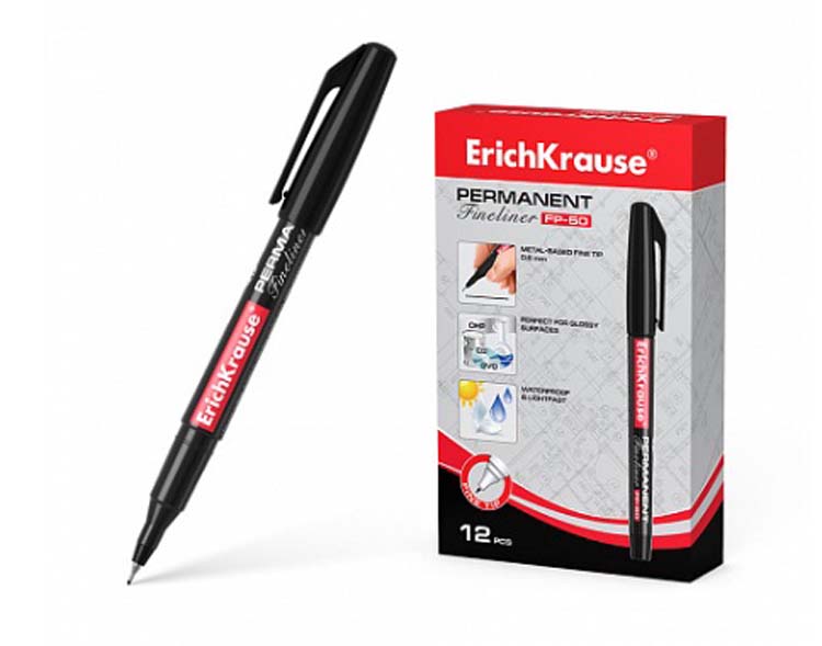 MARCADOR PERMANENTE UNIVERSAL. ADECUADO PARA ESCRIBIR EN CUALQUIER SUPERFICIE, INCLUSO DISCOS CD/DVD, LAMINAS DE TRANSPARENCIA. VIDA UTIL DE 5 AÑOS Y 450 METROS DE ESCRITURA.