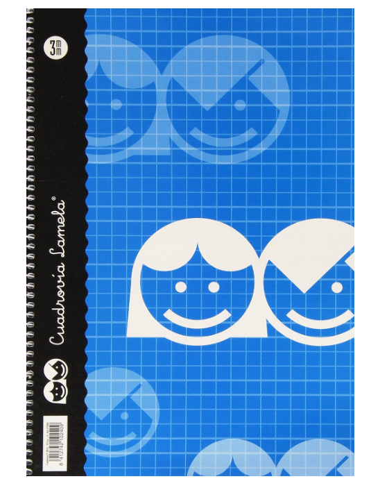 LAMELA - CUADERNO BÁSICO TIPO FOLIO, 80 HOJAS, FRANJA DE COLORES SURTIDOS